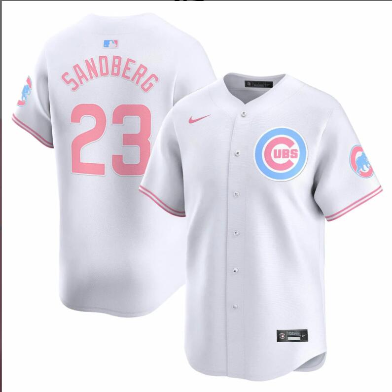 Men Chicago Cubs #23 Sandberg white 2024 Nike MLB jersey
